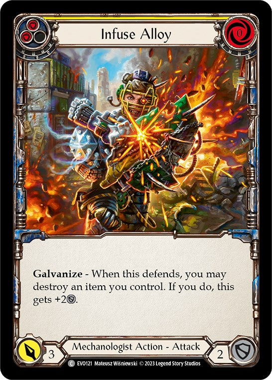 Infuse Alloy (Yellow) [EVO121] (Bright Lights) Rainbow Foil 