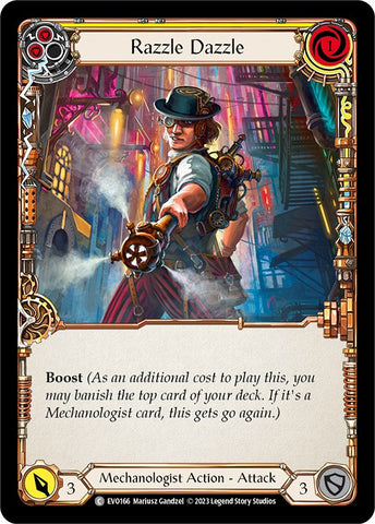 Razzle Dazzle (Yellow) [EVO166] (Bright Lights) Rainbow Foil 