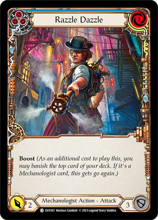 Razzle Dazzle (Blue) [EVO167] (Bright Lights) Rainbow Foil 