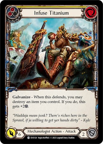 Infuse Titanium (Yellow) [EVO124] (Bright Lights) Rainbow Foil 