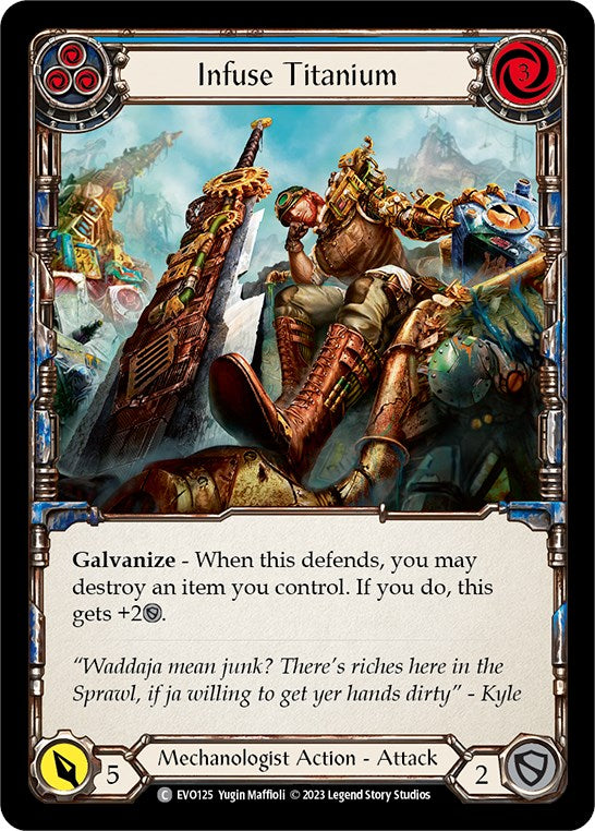 Infuse Titanium (Blue) [EVO125] (Bright Lights) Rainbow Foil 