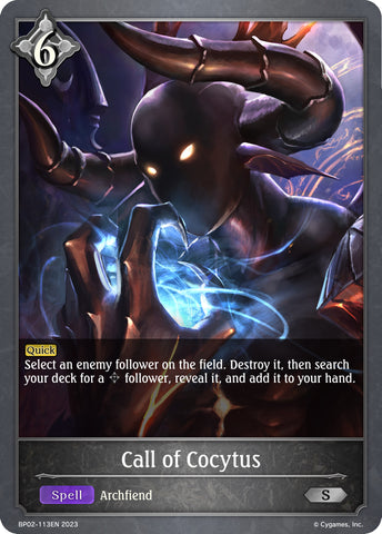 Call of Cocytus (BP02-113EN) [Reign of Bahamut] 