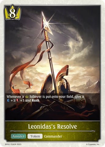 Leonidas's Resolve (BP02-T03EN) [Reign of Bahamut] 