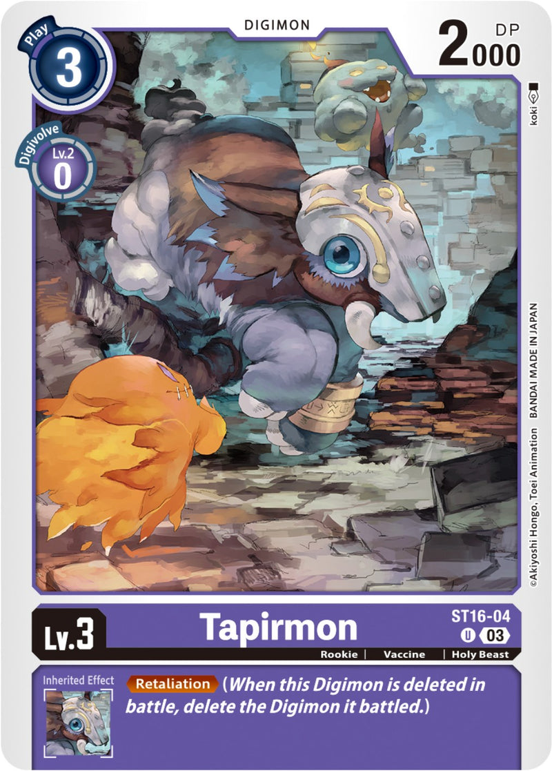 Tapirmon [ST16-04] [Starter Deck: Wolf of Friendship] 