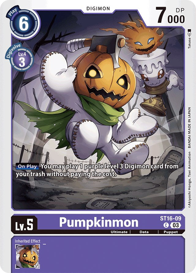 Pumpkinmon [ST16-09] [Starter Deck: Wolf of Friendship] 