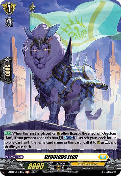 Orgulous Lion (D-BT05/H41EN) [Triumphant Return of the Brave Heroes]