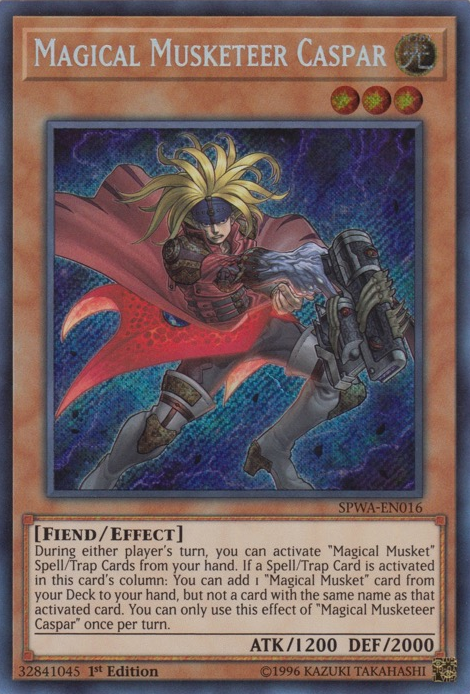 Magical Musketeer Caspar [SPWA-EN016] Secret Rare 