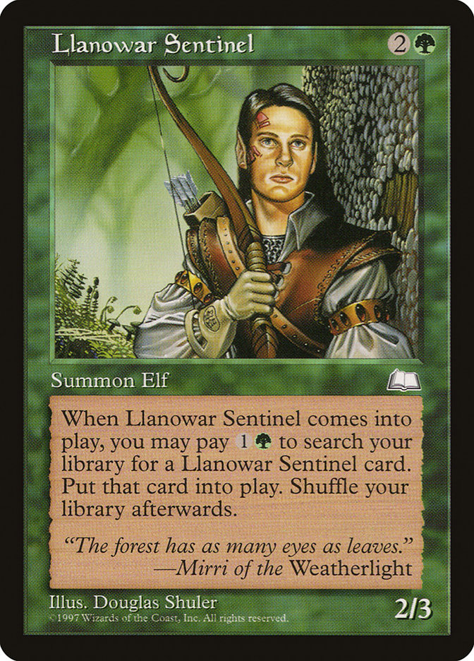 Llanowar Sentinel [Weatherlight] 
