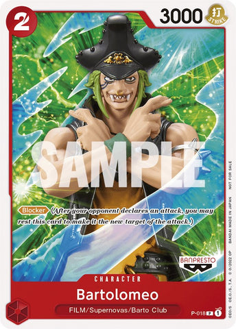 Bartolomeo (One Piece Film Red) [One Piece Promotion Cards] 