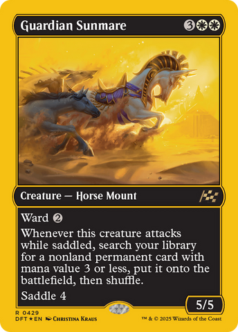 Guardian Sunmare (First-Place Foil) [Aetherdrift] 