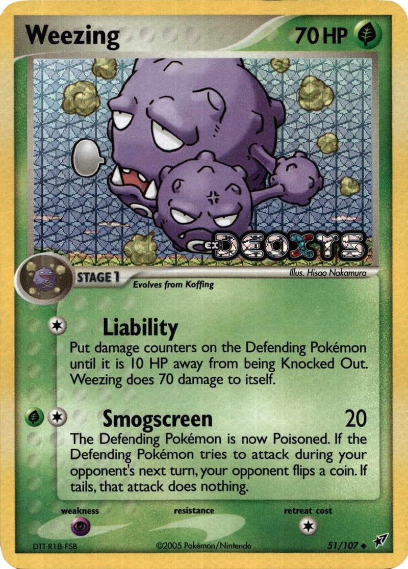 Weezing (51/107) (Stamped) [EX: Deoxys] 