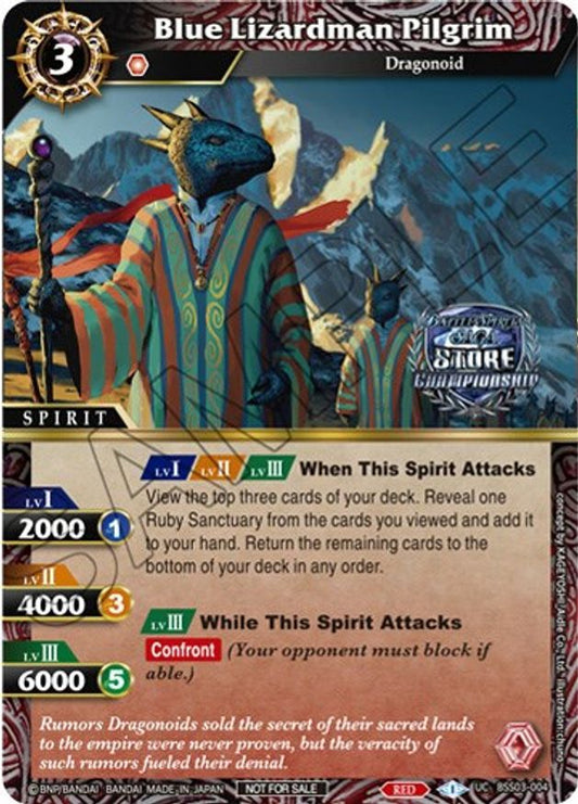 Blue Lizardman Pilgrim (Championship Pack 2023 Vol. 3) (BSS03-004) [Launch & Event Promos]