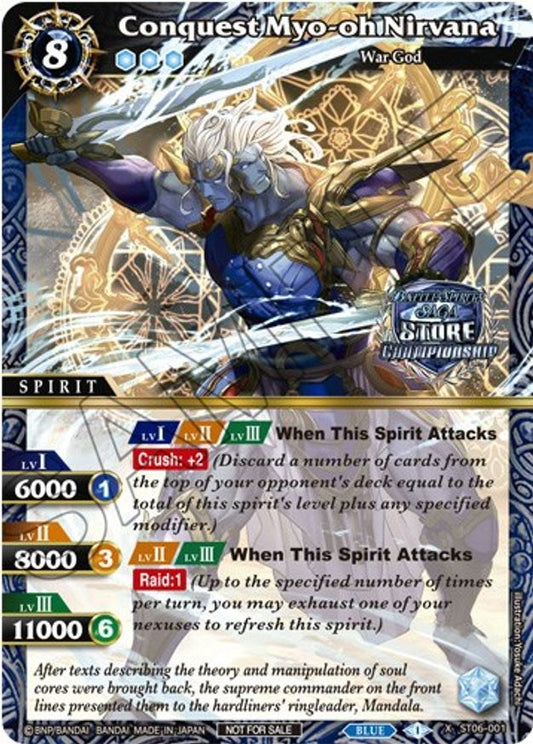 Conquest Myo-oh Nirvana (Champion Card Set Vol. 3) (ST06-001) [Launch & Event Promos]