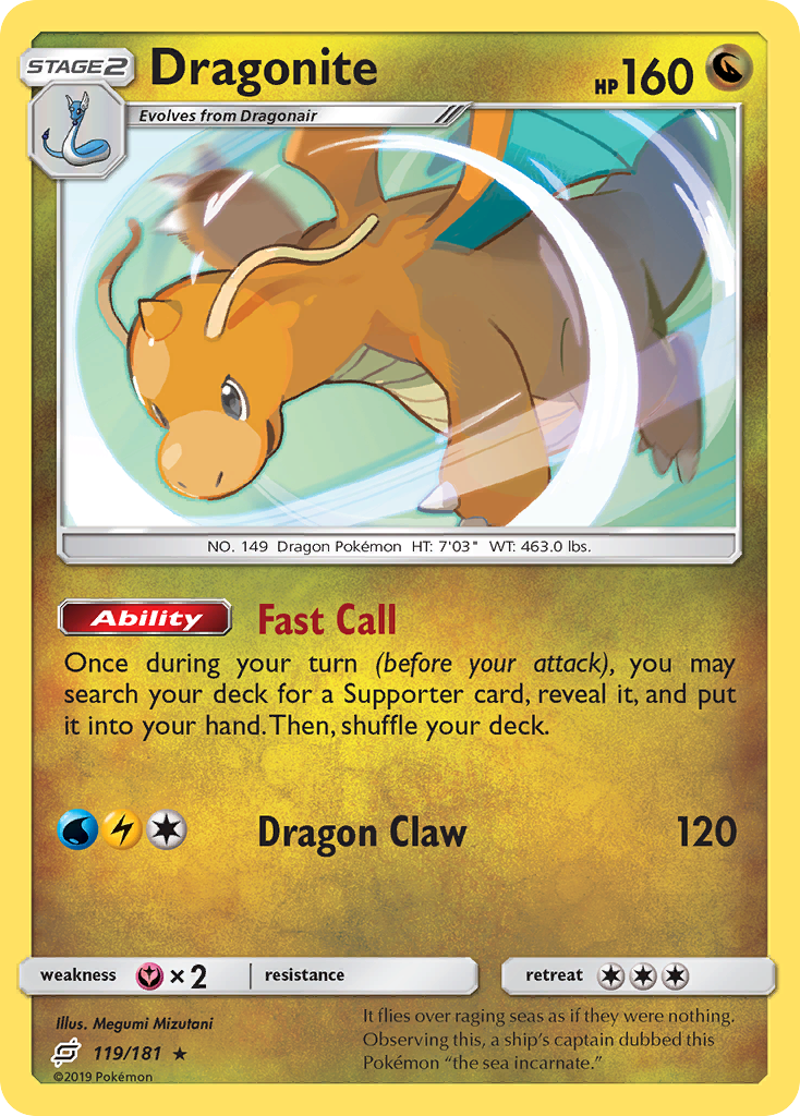 Dragonite (119/181) [Sun &amp; Moon: Team Up] 