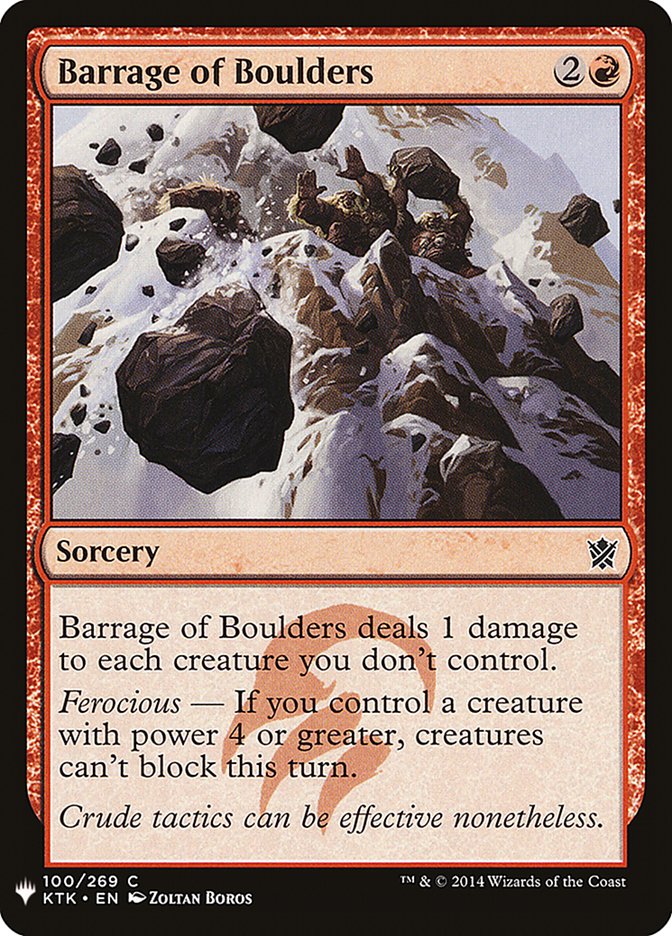 Barrage of Boulders [Mystery Booster] 