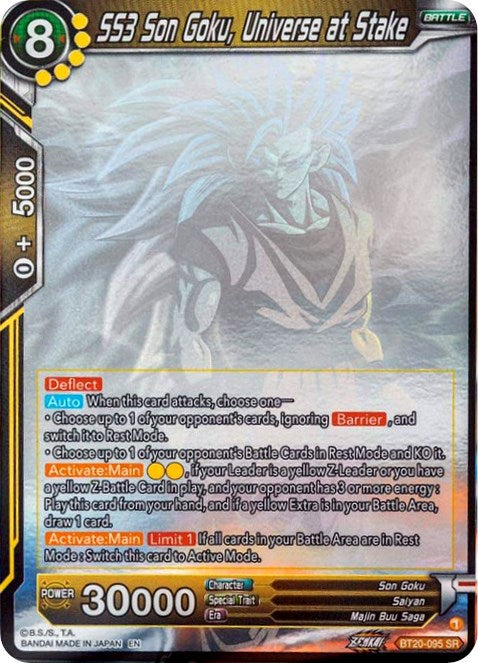 SS3 Son Goku, Universe at Stake (Hologram) (BT20-095) [Power Absorbed] 