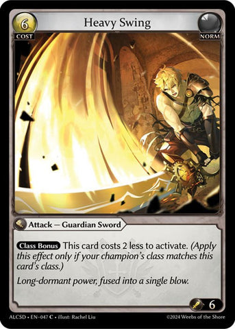 Heavy Swing (47) [Alchemical Revolution: Starter Decks] 