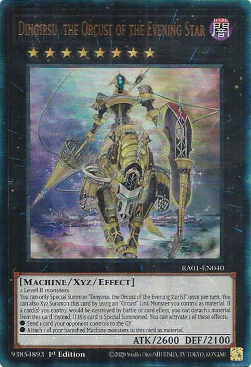 Dingirsu, the Orcust of the Evening Star [RA01-EN040] Prismatic Ultimate Rare 