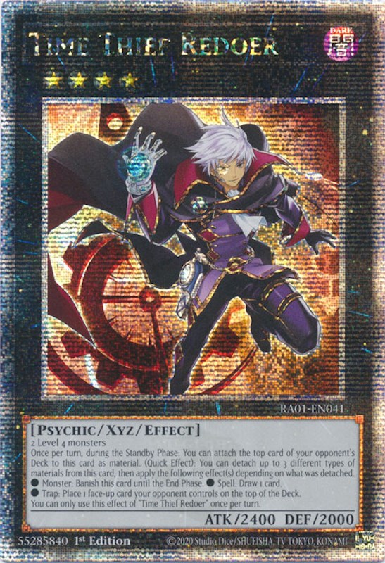 Time Thief Redoer [RA01-EN041] Quarter Century Secret Rare 