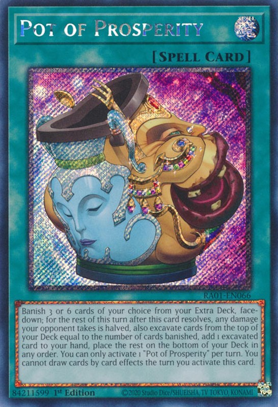 Pot of Prosperity [RA01-EN066] Platinum Secret Rare 