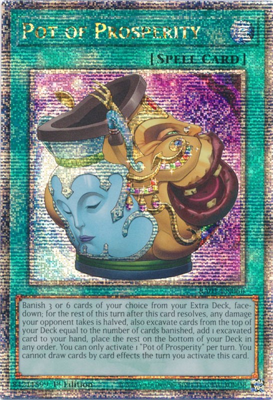 Pot of Prosperity [RA01-EN066] Quarter Century Secret Rare 