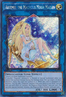 Artemis, the Magistus Moon Maiden [RA01-EN049] Platinum Secret Rare 