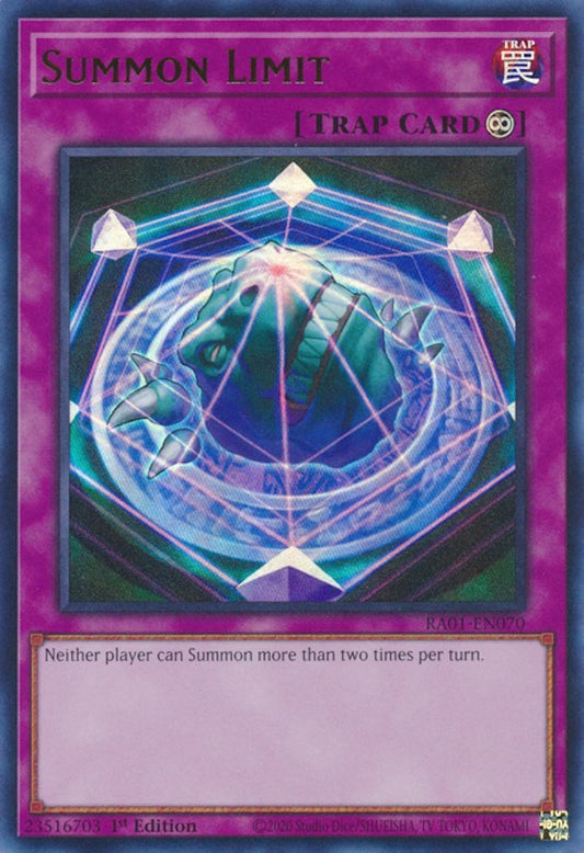 Summon Limit [RA01-EN070] Ultra Rare