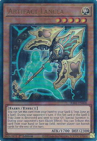 Artifact Lancea [RA01-EN006] Prismatic Ultimate Rare 