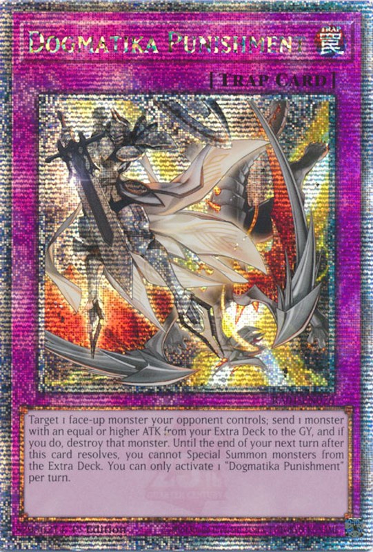 Dogmatika Punishment [RA01-EN076] Quarter Century Secret Rare 