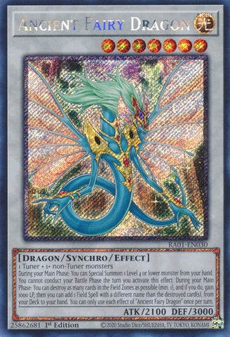 Ancient Fairy Dragon [RA01-EN030] Platinum Secret Rare 