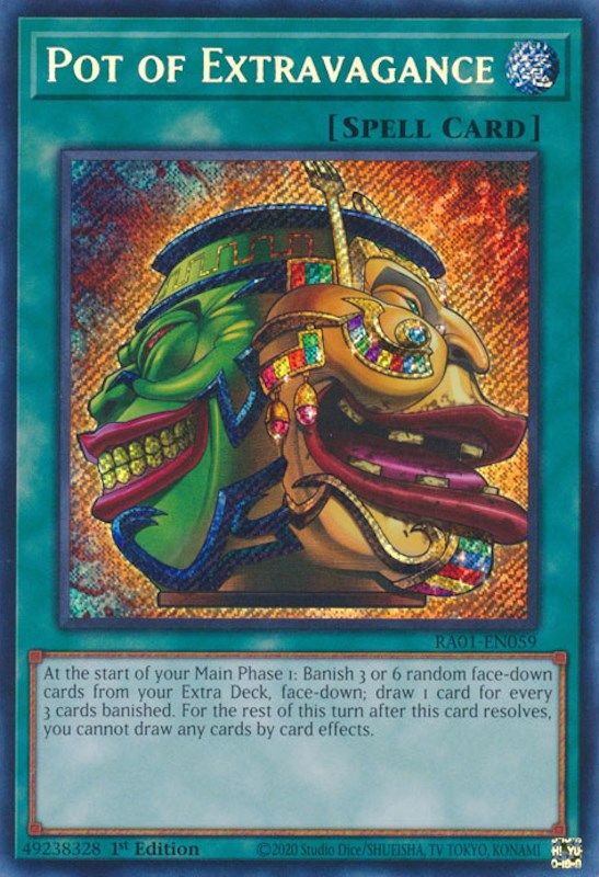 Pot of Extravagance [RA01-EN059] Secret Rare 