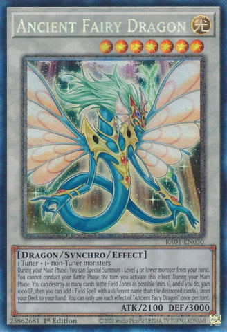 Ancient Fairy Dragon [RA01-EN030] Prismatic Collector's Rare 
