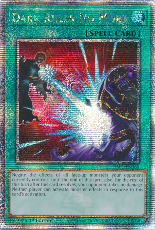 Dark Ruler No More [RA01-EN060] Quarter Century Secret Rare 