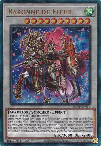 Baroness de Fleur [RA01-EN034] Prismatic Ultimate Rare 