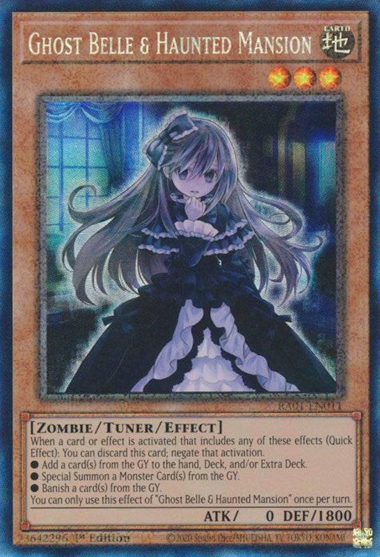 Ghost Belle &amp; Haunted Mansion [RA01-EN011] Prismatic Collector's Rare 