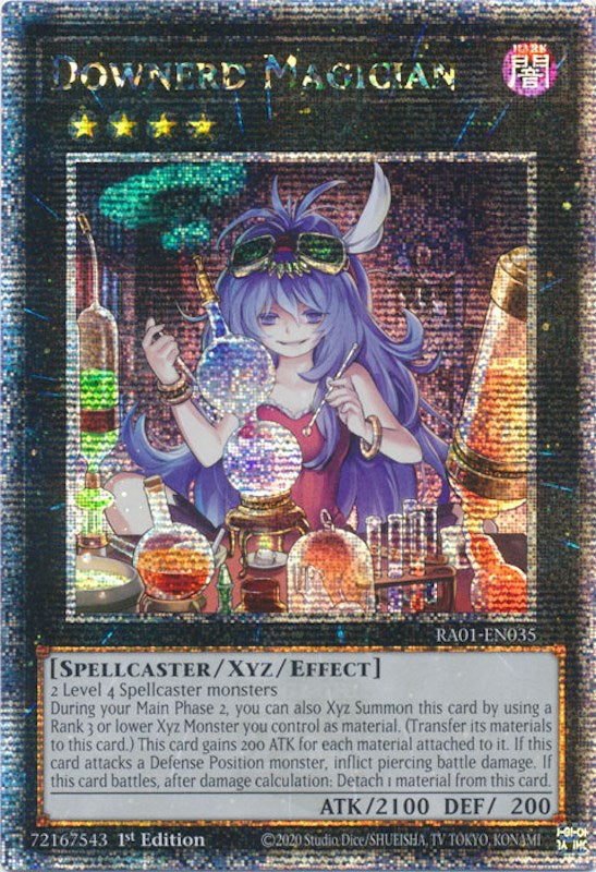 Downerd Magician [RA01-EN035] Quarter Century Secret Rare 