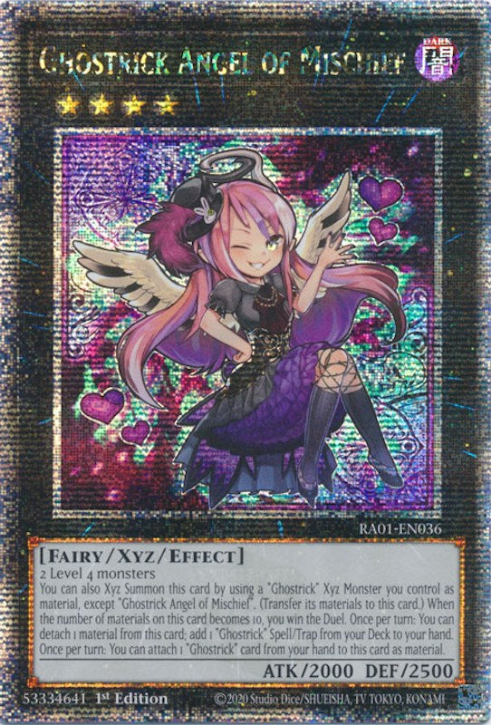 Ghostrick Angel of Mischief [RA01-EN036] Quarter Century Secret Rare 