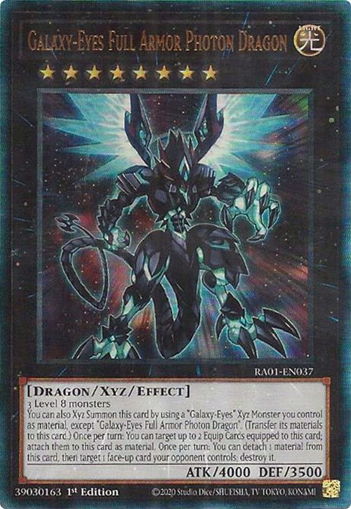 Galaxy-Eyes Full Armor Photon Dragon [RA01-EN037] Prismatic Ultimate Rare 