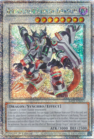 Borreload Savage Dragon [RA01-EN033] Quarter Century Secret Rare 