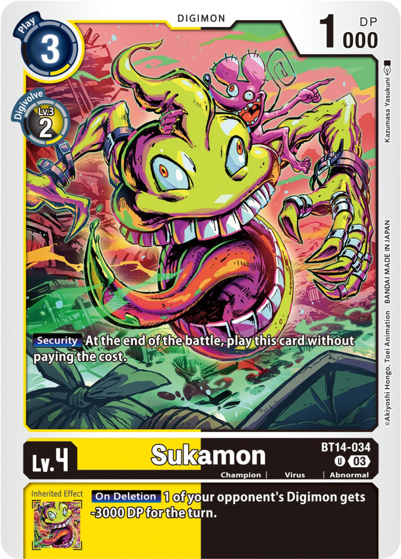 Sukamon [BT14-034] [Blast Ace]