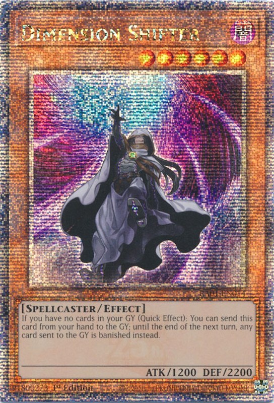 Dimension Shifter [RA01-EN014] Quarter Century Secret Rare 