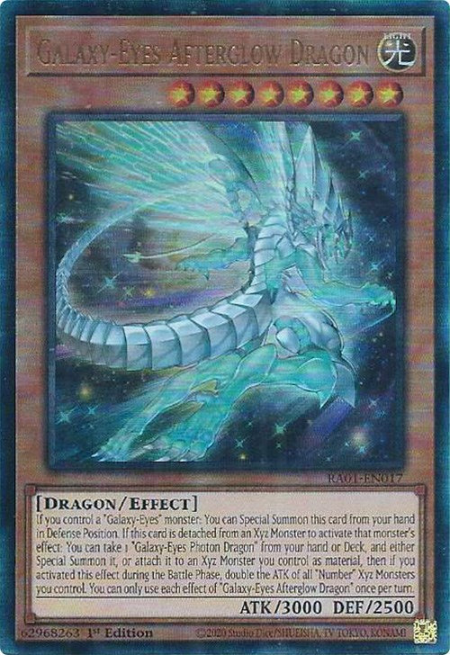 Galaxy-Eyes Afterglow Dragon [RA01-EN017] Prismatic Ultimate Rare 