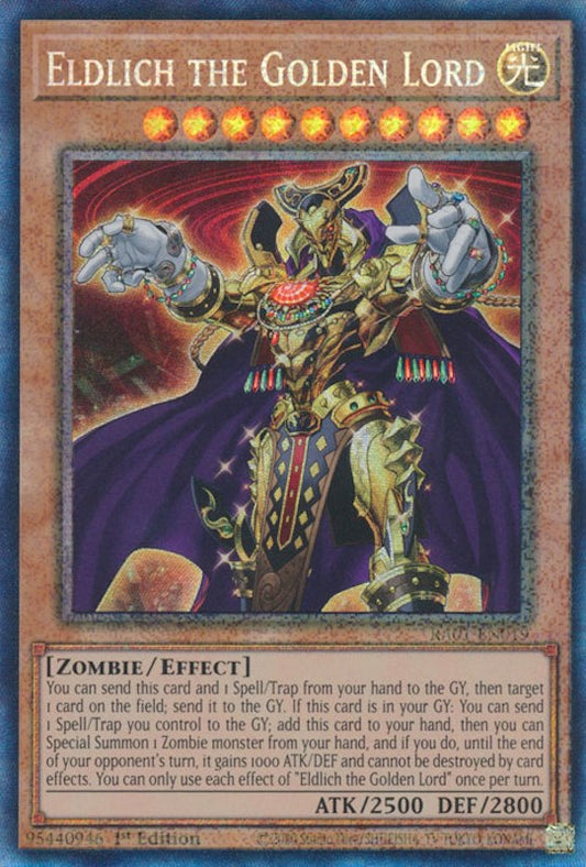 Eldlich the Golden Lord [RA01-EN019] Prismatic Collector's Rare