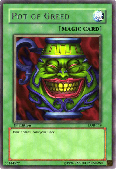 Pot of Greed [LOB-119] Rare 