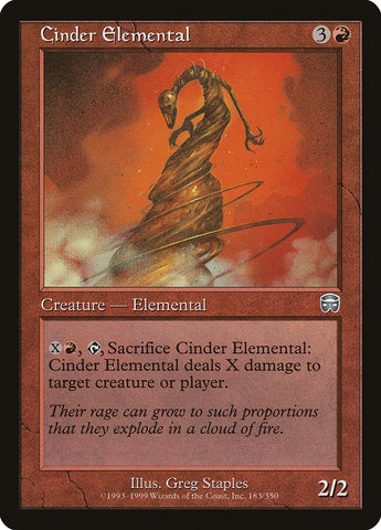 Cinder Elemental [Mercadian Masques] 