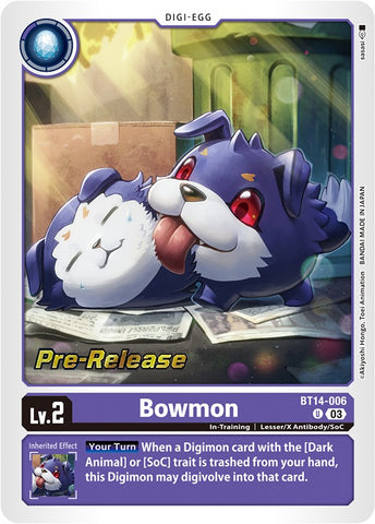 Bowmon [BT14-006] [Blast Ace Pre-Release Cards] 