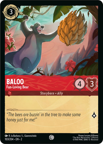 Baloo - Fun-Loving Bear (103/204) [Rise of the Floodborn] 
