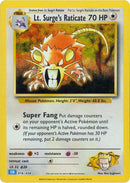 Lt. Surge's Raticate [Trading Card Game Classic] 