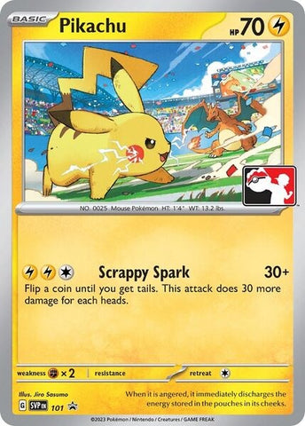 Pikachu (101) (Play Pokemon Promo) [League &amp; Championship Cards] 