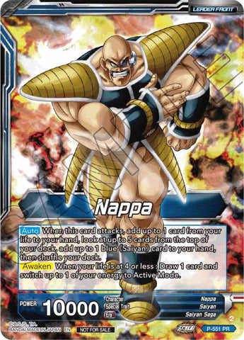 Nappa // Vegeta &amp; Nappa, Saiyan Invasion (P-551) [Promotion Cards] 
